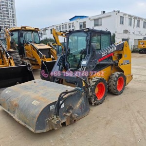Used Original XCMG XC7-SR07B Skid Steer Loader with Road Cleaning Sweeper For Sale