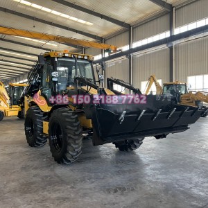 New 2026 Retroexcavadora 4*4 Backhoe with Telescopic /4in1 Bucket/ Cummins Engine/ Carraro Axle for Sale