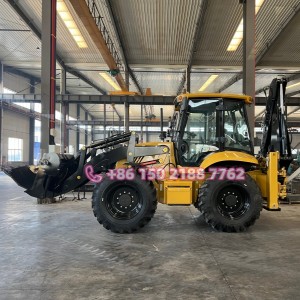 New 2026 Retroexcavadora 4*4 Backhoe with Telescopic /4in1 Bucket/ Cummins Engine/ Carraro Axle for Sale