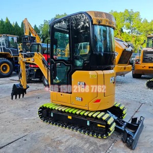 CAT® 302 CR Mini 2 ton Excavator With Blade/Extendable Chassis | Shanghai KASTO for Family/ Farming