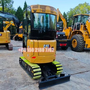 CAT® 302 CR Mini 2 ton Excavator With Blade/Extendable Chassis | Shanghai KASTO for Family/ Farming