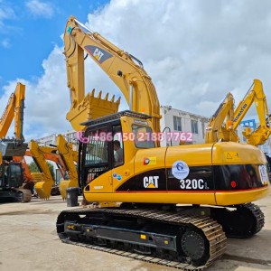 American USA Original Caterpillar CAT 320C Crawler Excavator Mistubishi 3066 Motor Bolivia for Sale