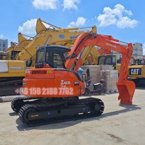 Japanese Original 7 ton Short Tail Swing Excavator Hitachi ZX75US for Sale