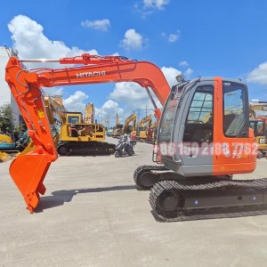 Japanese Original 7 ton Short Tail Swing Excavator Hitachi ZX75US for Sale