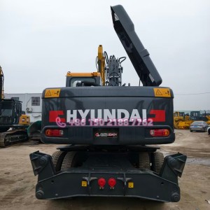 21Tons Tyer Excavator HYUNDAI 210W-9 Wheeled Excavator Origianl Korea For Sale