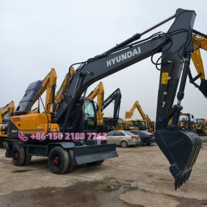 21Tons Tyer Excavator HYUNDAI 210W-9 Wheeled Excavator Origianl Korea For Sale