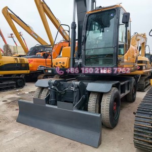 21Tons Tyer Excavator HYUNDAI 210W-9 Wheeled Excavator Origianl Korea For Sale