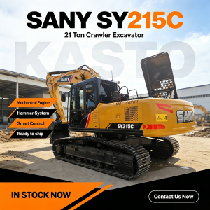 SANY SY215C 20 Tons China Hydraulic Crawler Excavator with Mitsubishi Engine for Sale